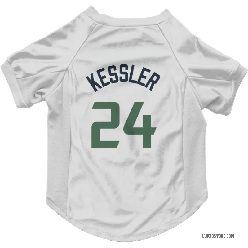 Walker Kessler  White Utah Jazz  Cat & Dog Pet Jersey