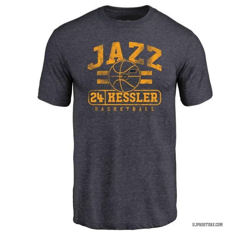 Walker Kessler Youth Navy Utah Jazz Baseline T-Shirt