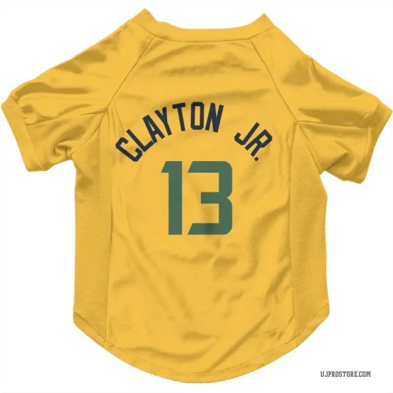 Walter Clayton Jr.  Gold Utah Jazz  Cat & Dog Pet Jersey