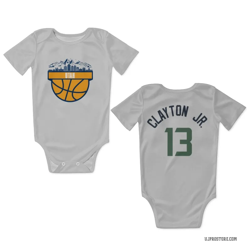 Walter Clayton Jr.  White Utah Jazz  Newborn & Infant Bodysuit