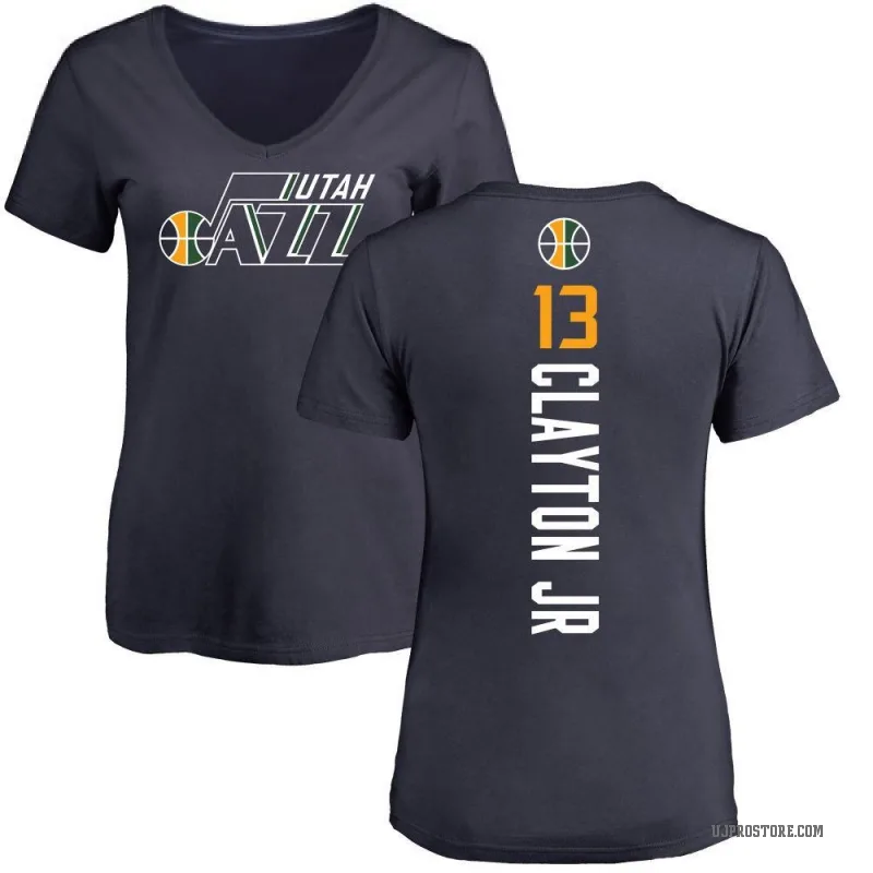 Walter Clayton Jr. Women's Navy Utah Jazz Backer T-Shirt