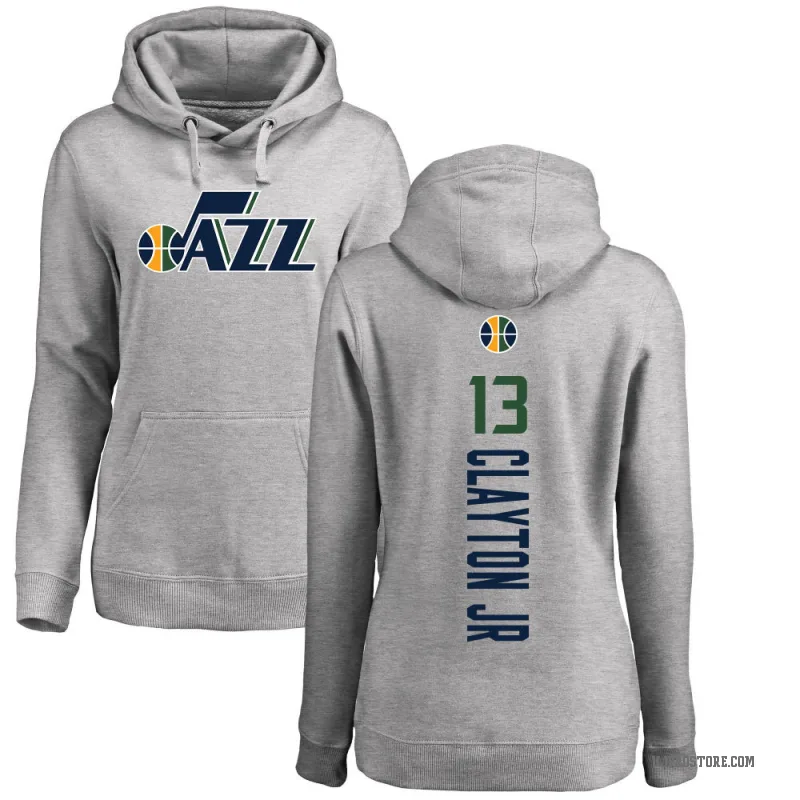 Walter Clayton Jr. Women's Utah Jazz Branded Ash Backer Pullover Hoodie